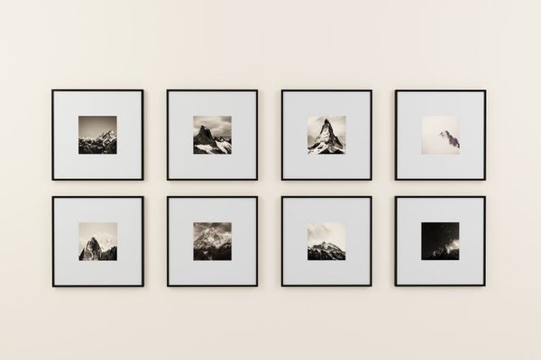 framed gallery wall