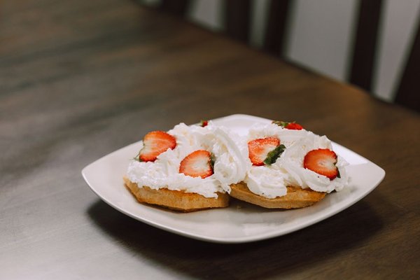 light breakfast plate