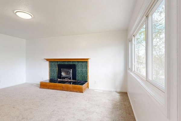staged vacant living room